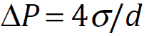 High pressure inside micro nano bubbles Equation 1.2
